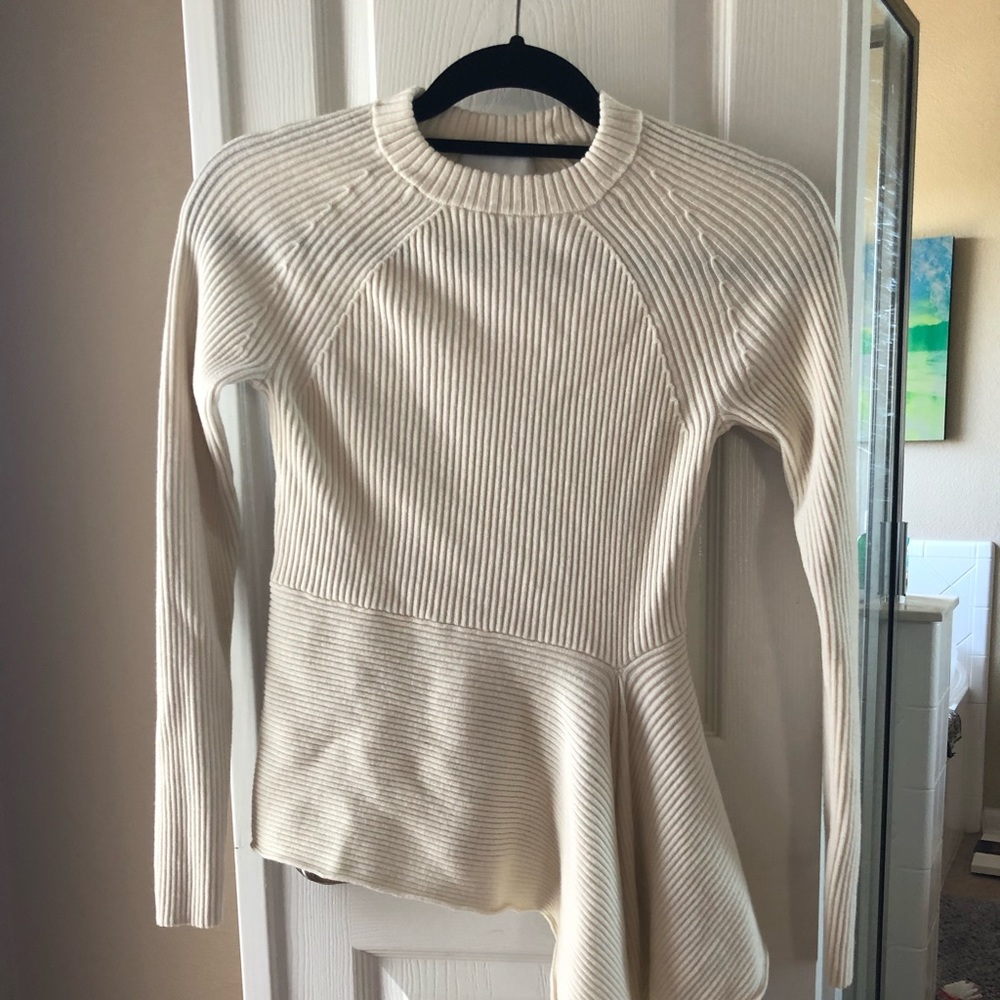 3.1 Phillip Lim Cream cashmere sweater/ top.